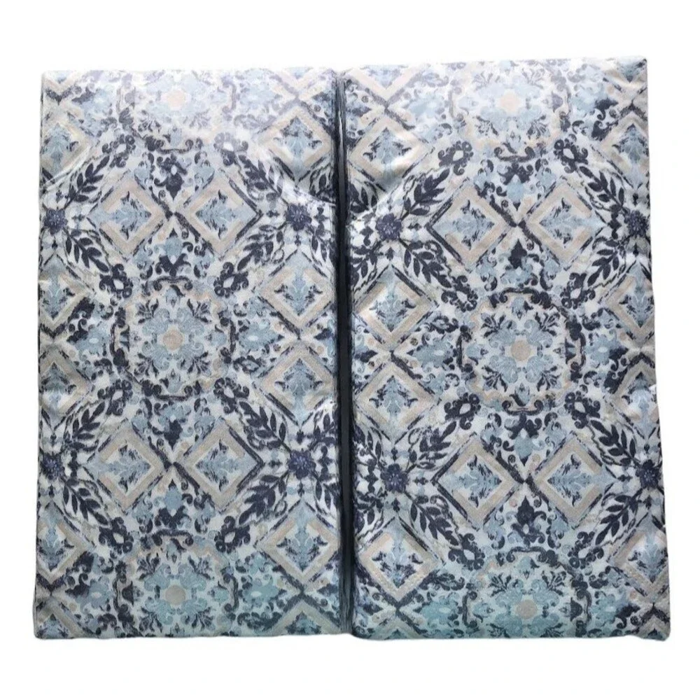 Blue Medallion Diamond Paper Napkins Hand Towels Bathroom 26 pk Set of 2 Summer